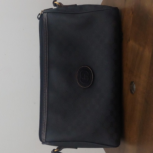 Authentic Vintage Gucci Interlocking GG Monogram Micro Guccissima Crossbody Bag - Picture 2 of 9